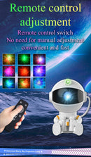 Astronauta projetor galáxia estrelada luzes da noite para o quarto led nebulosa