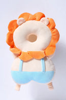 Protetor de cabeça em formato de mochila travesseiro almofada de segurança para criança bebê de 1 a 3 anos,