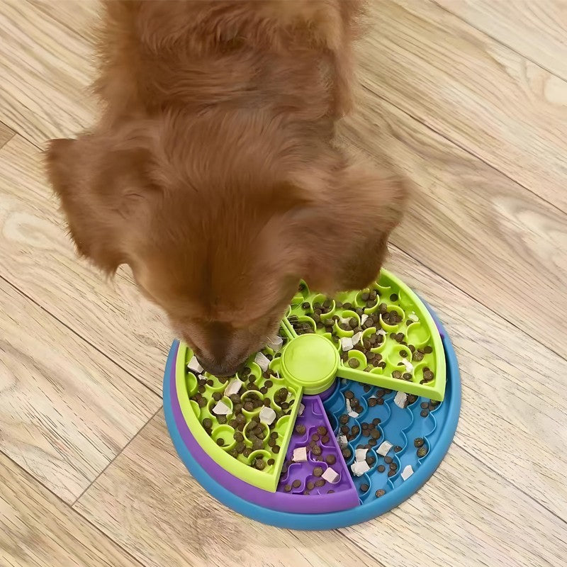 Alimentador lento tigela para cães, estimulação mental, quebra-cabeça destac