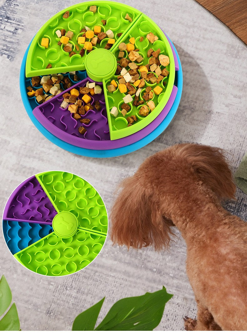 Alimentador lento tigela para cães, estimulação mental, quebra-cabeça destac